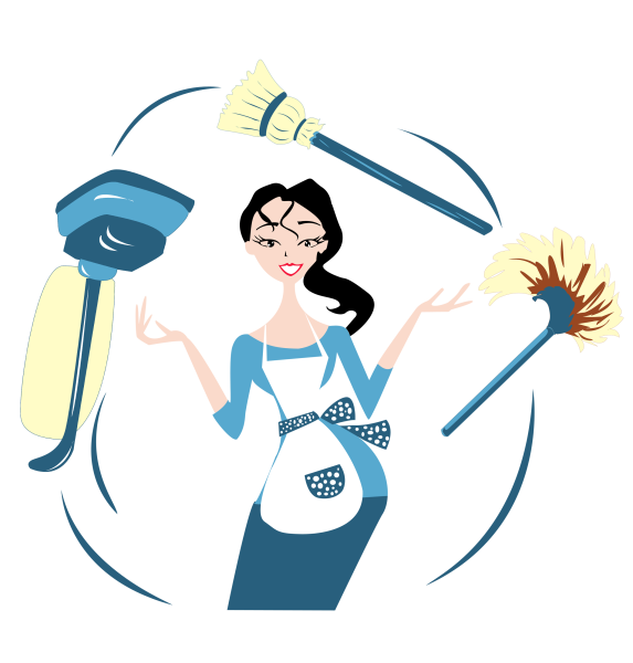 Уборка без фона