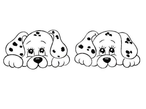 Трафарет собачки