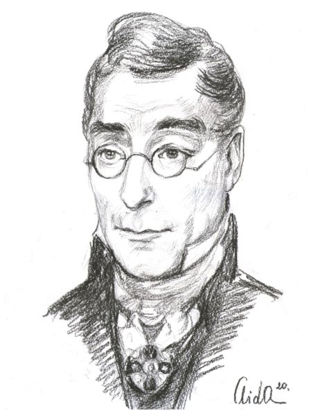 Грибоедов портрет карандашный