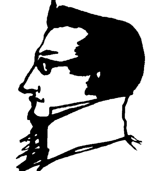 Грибоедов рисунок Пушкина