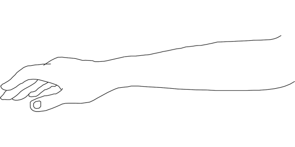 Рука контур