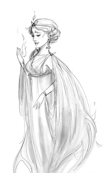 Боги древней Греции рисунки Афродита