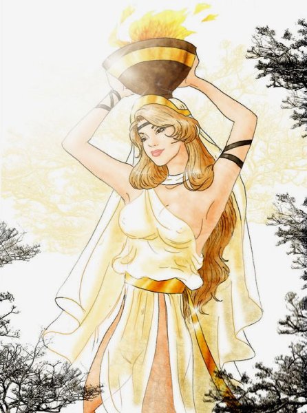 Гера богиня древней Греции рисунок