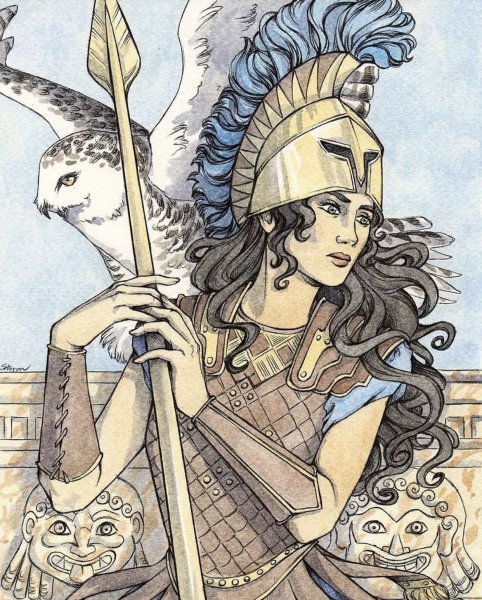 Портрет богиня карандашом