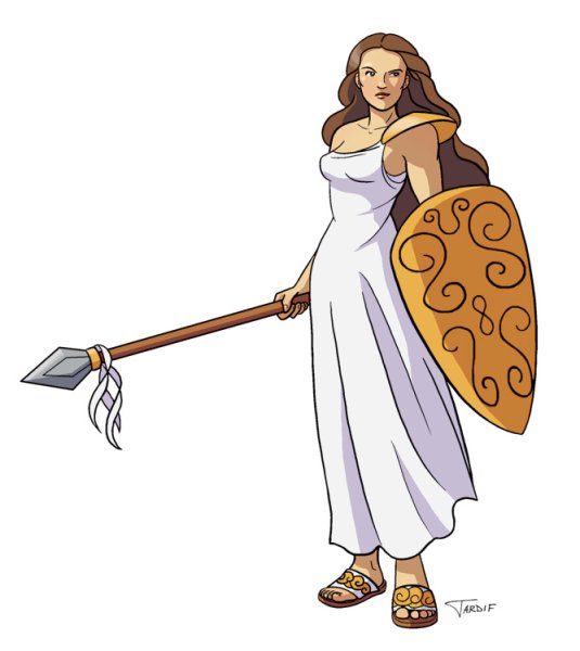 Богиня карандашом