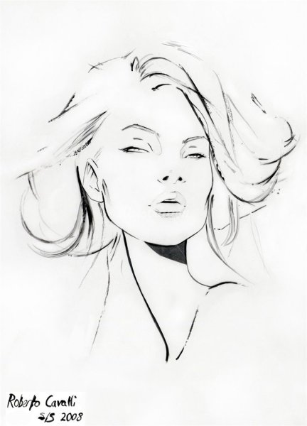 Лицо карандашом