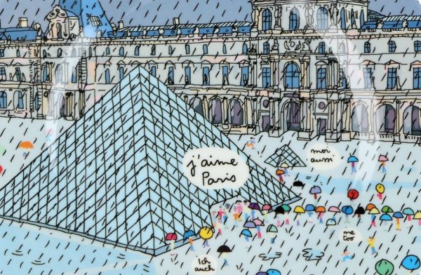 Лувр в графике