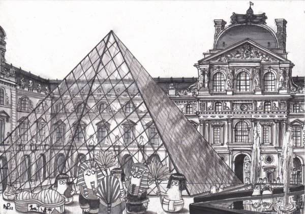 Лувр скетч