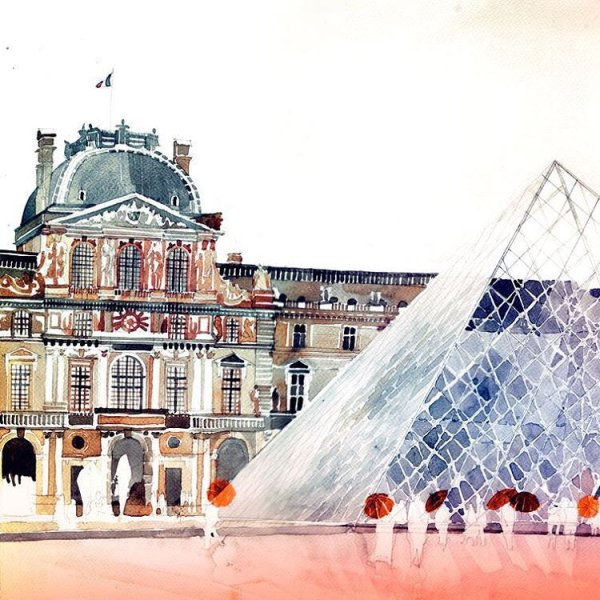 Франция Лувр картины