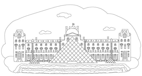 Раскраска достопримечательности