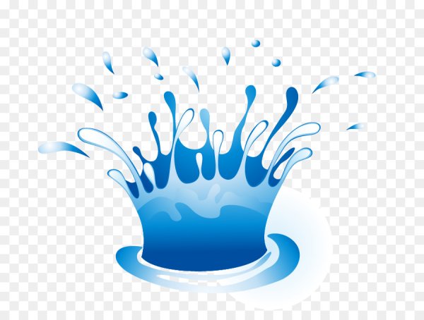 Брызги воды мультяшные