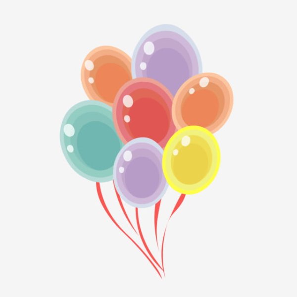 Шарики для вырезания цветные