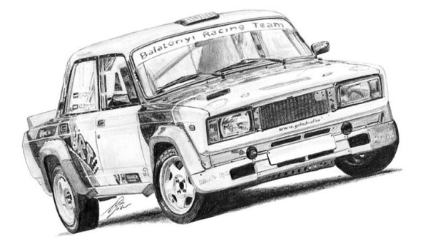 Раскраска шестерка машина