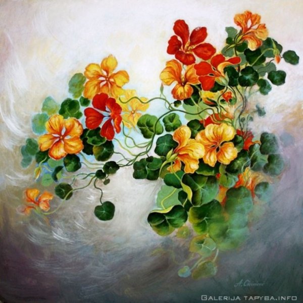Настурция в живописи