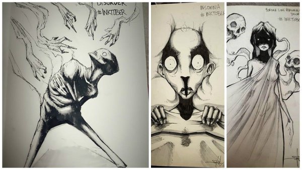 Шон Косс рисунки расстройства биполярное