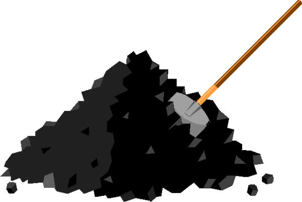 Нарисовать уголь