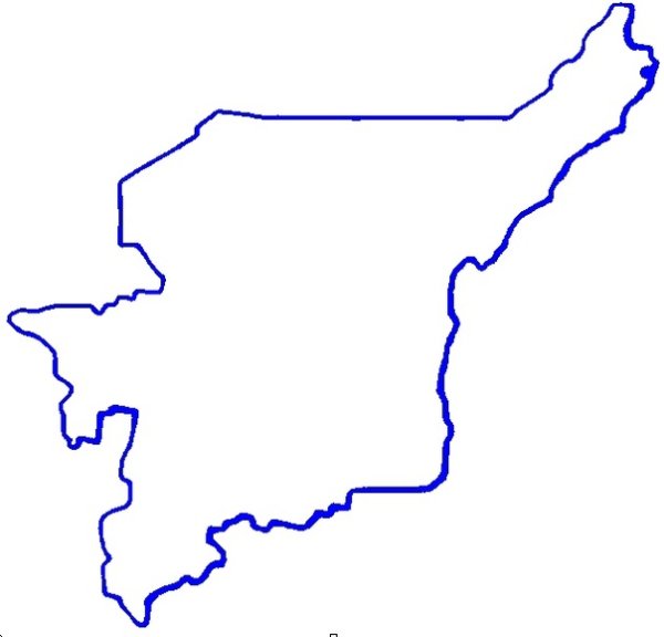 Республика Коми очертание карты