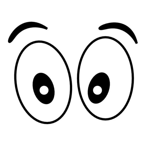 Большие мультяшные глаза