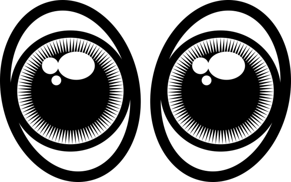 Глазки на прозрачном фоне