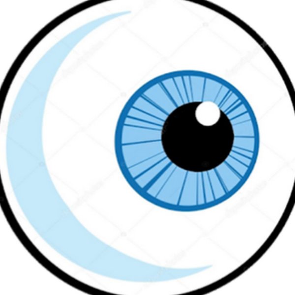 Нарисованные круглые глаза