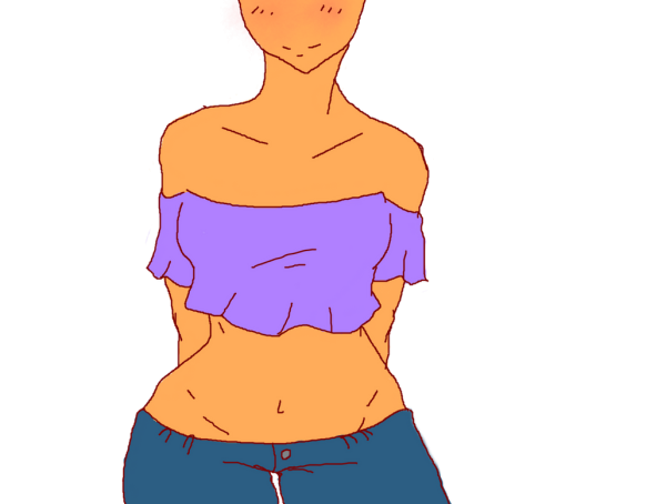 Одежда для рисования девушек топ