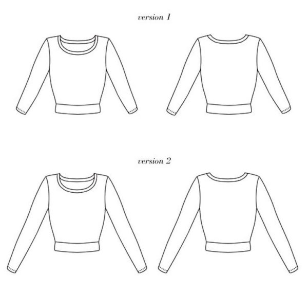 Технический эскиз свитера