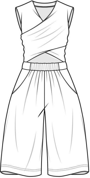 Летняя одежда карандашом