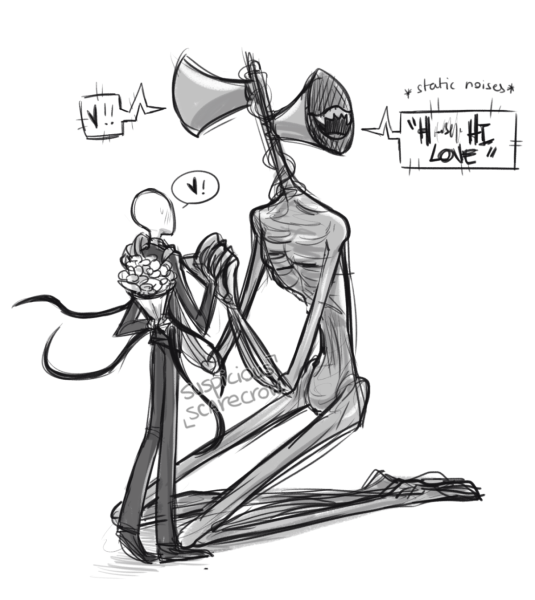 Сиреноголовый рисунок