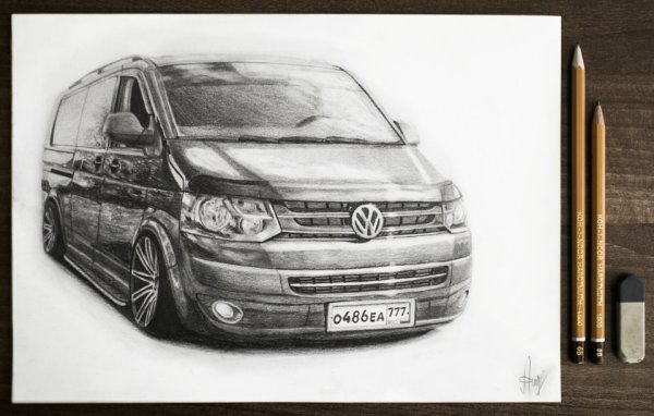Фольксваген Мультивен рисунок