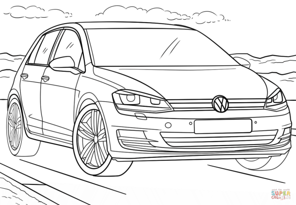 Разукрашки Фольксваген Джетта