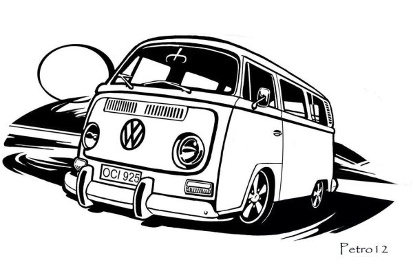 Volkswagen Transporter t1 рисунок