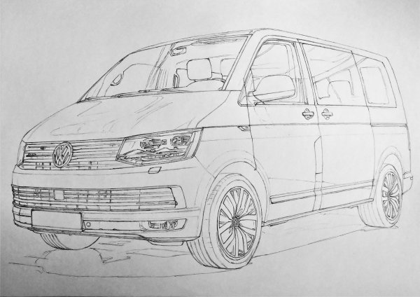 Volkswagen Multivan t6 чертеж