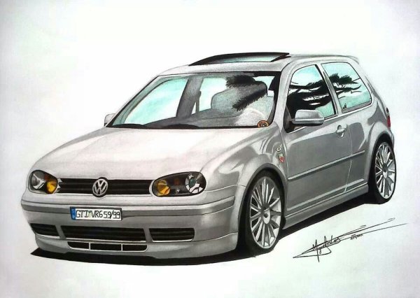 Volkswagen Golf mk4 вектор
