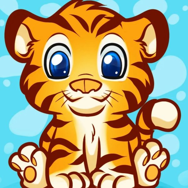 Плакат вырубной "Тигренок"