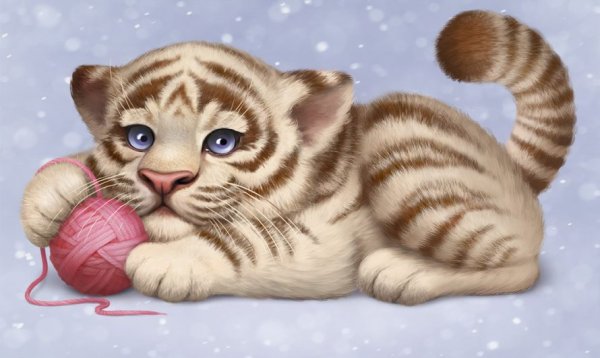 Тигр мультяшный