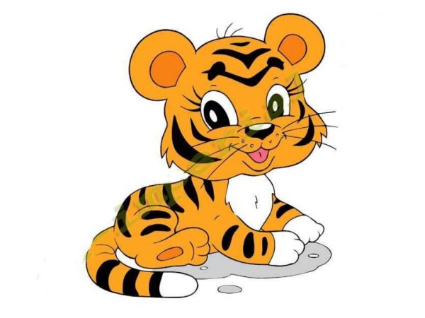 Новогодние открытки с тигром