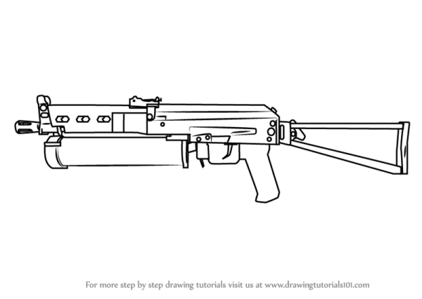 ПП-19 Бизон сбоку