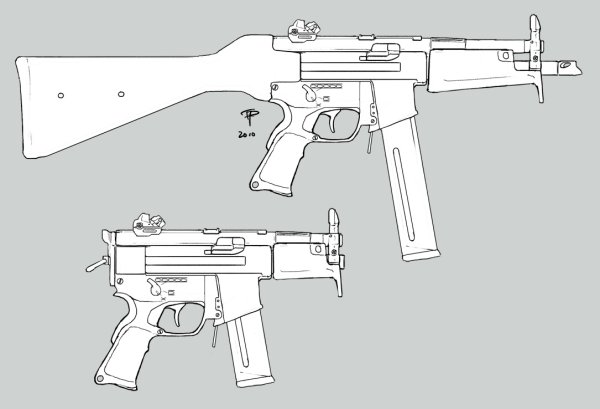HK mp7 чертеж
