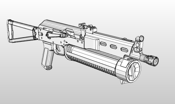 Пистолет пулемёт p90 чертёж