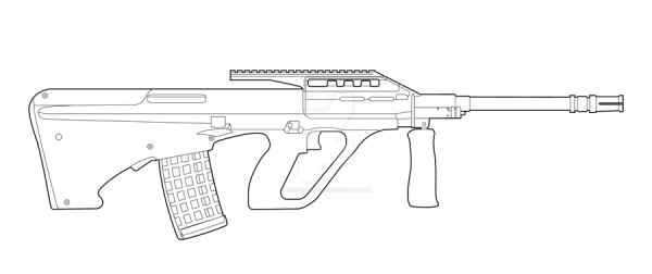 Чертёж автомата м4