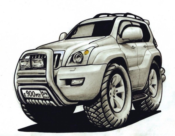 Toyota Land Cruiser Prado 150 рисунок