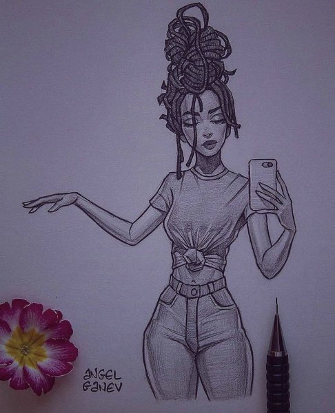 Ангел Ганев рисунки карандашом