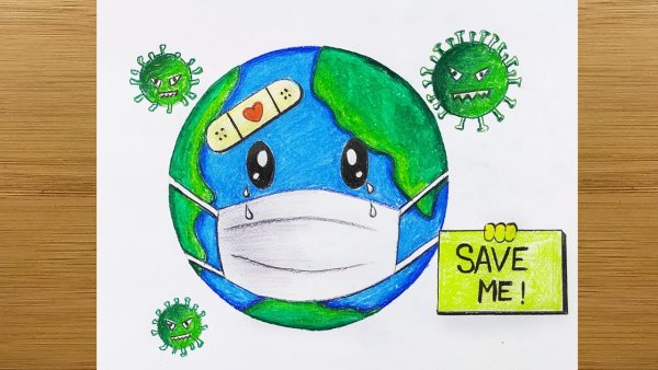 Дети против коронавируса рисунки