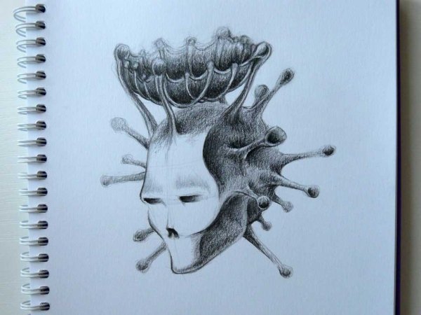 Коронавирус карандашом