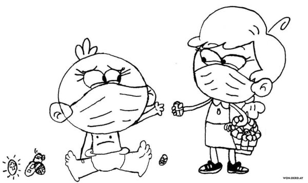 Ковид раскраски для детей