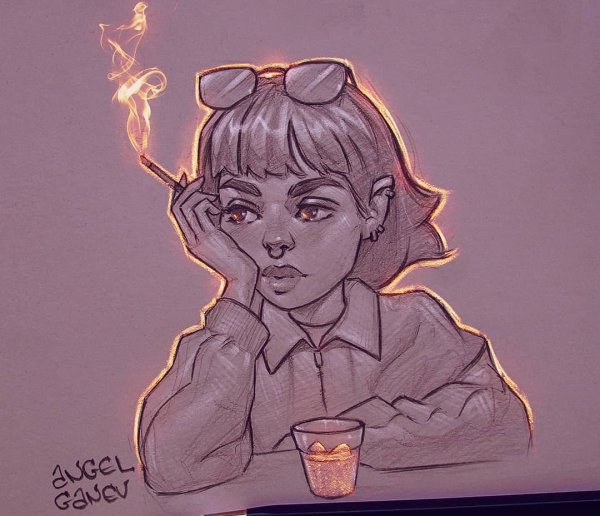 Ангел Ганев рисунки карандашом