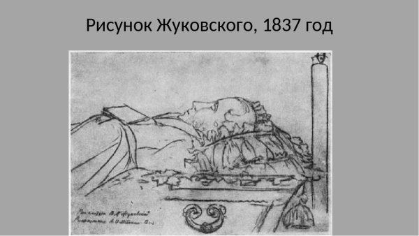 Александр Сергеевич Пушкин в гробу