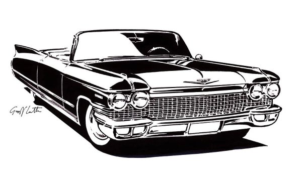 Cadillac Eldorado 1959 рисунок