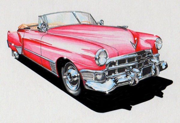 Cadillac 1958 Deville рисунок