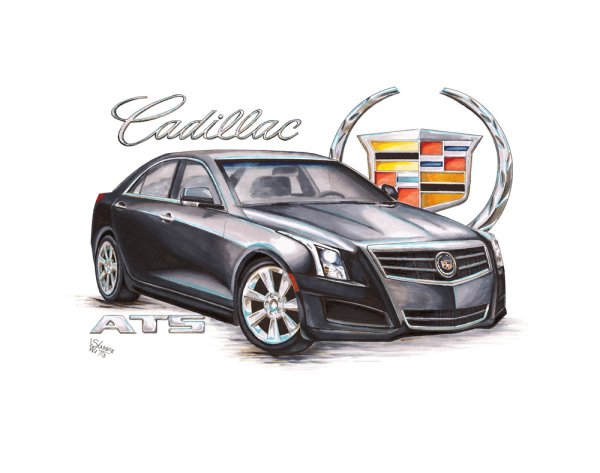 Кадиллак карандашом